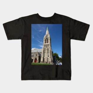 Christchurch Cathedral New Zealand Kids T-Shirt